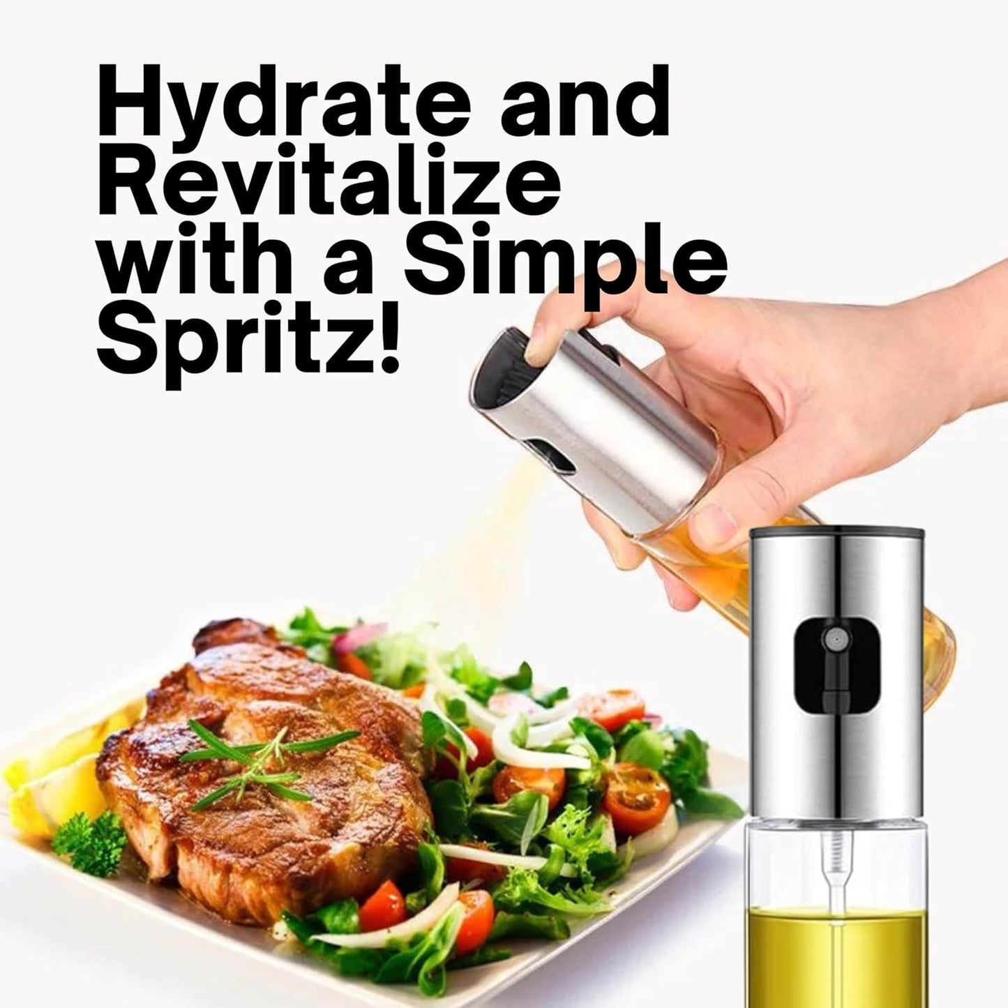 Premium Oil Spray Dispenser – 170ml Fine Mist Bottle for Healthy Cooking